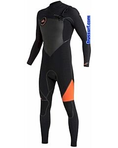 Traje de surf Quiksilver Highline Plus CZ 4/3 mm. black-orange talla MS