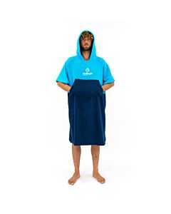 Poncho surflogic cyan navy