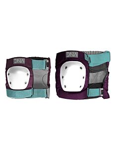 Set de Protecciones Skate DNA rodilleras-coderas Adulto XL morado