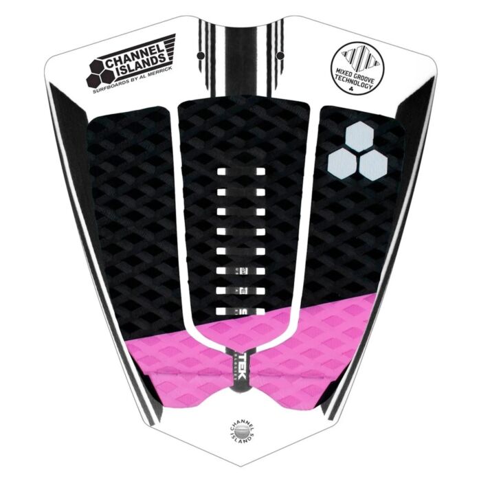 Grip surf Channel Islands 50 / 50 Flat Pad negro-rosa - FrusSurf EXPERTOS en Surf