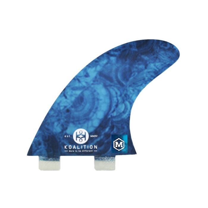 Quillas surf Koalition Malachite Stone Core Trifin M (3) azul - FrusSurf EXPERTOS en Surf