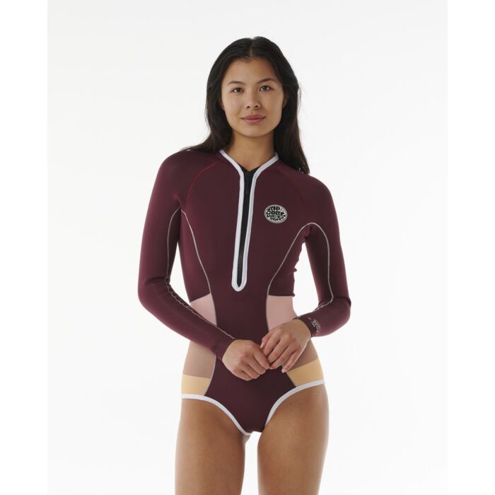 Traje de neopreno mujer Rip Curl G Bomb FZ LS Spring Hi Cut 1 mm. - FrusSurf EXPERTOS en Neopreno